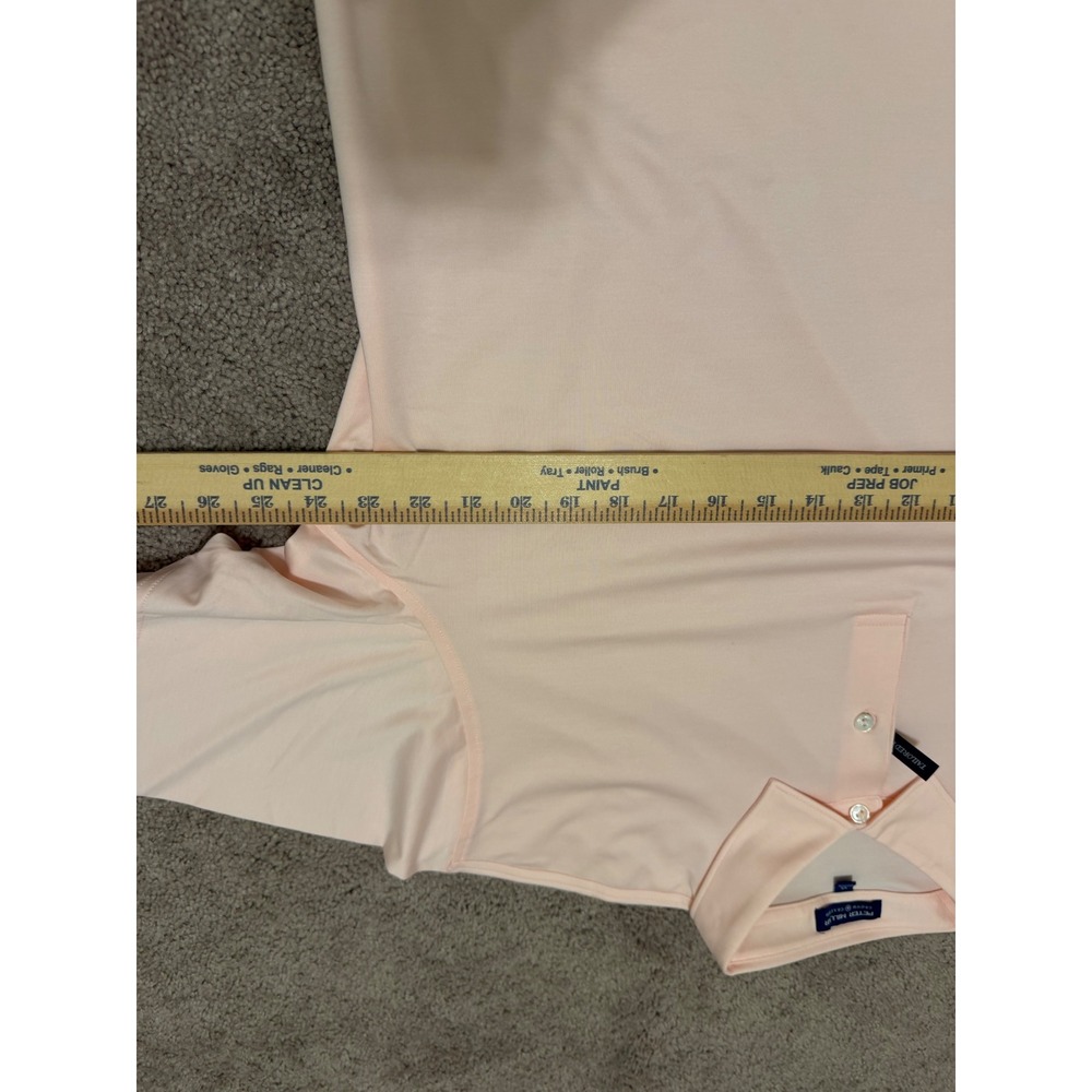 Peter Millar Crown Crafted Polo Shirt XL Mens Pink Tailored Fit MF20EK500S MROSE - Picture 7 of 9